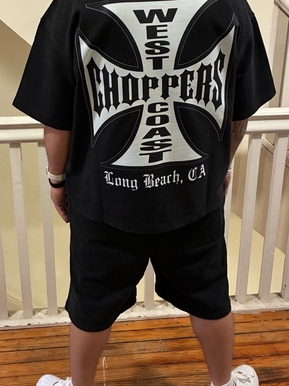 100% French Terry Cotton West Coast Choppers shorts suit.